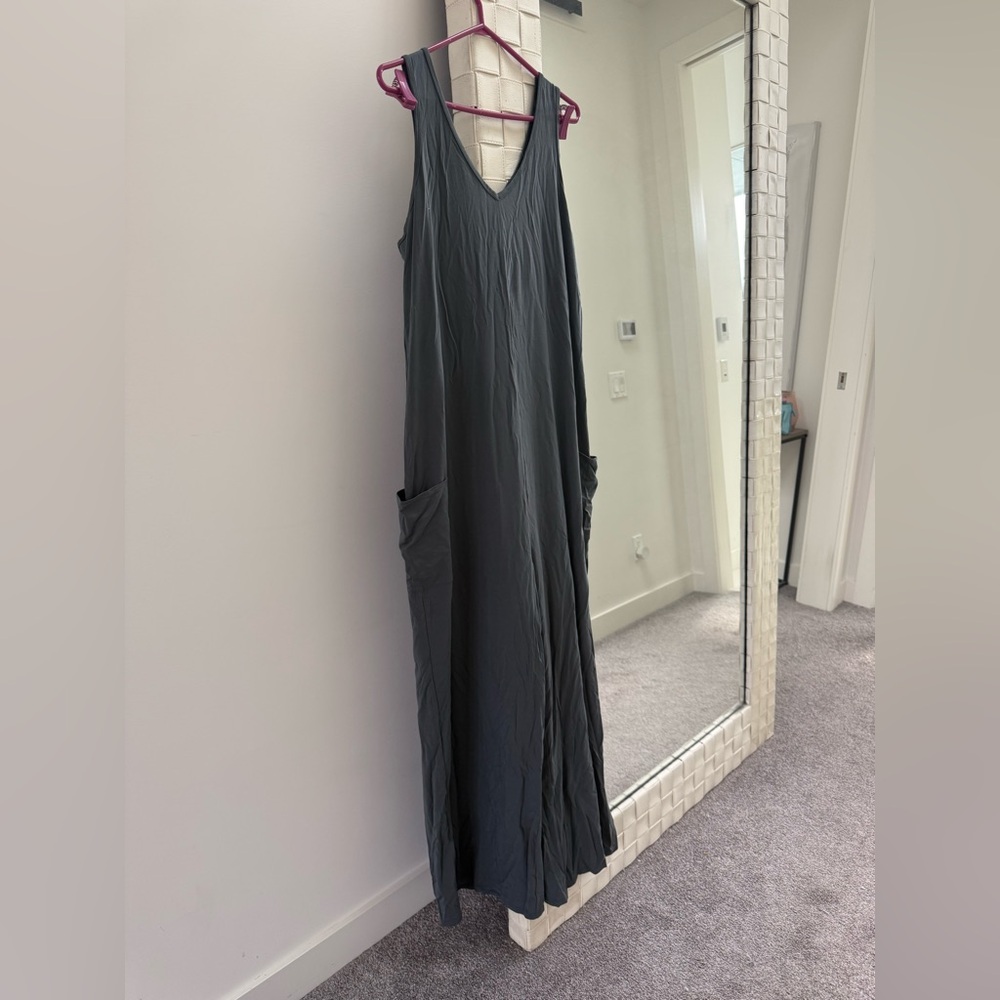 Chic Sleeveless Charcoal Jumpsuit